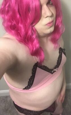 Donna in pink and black lingerie pt. 2