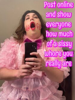 Sissy Kelly Exposed for the sissy sl*t she is!