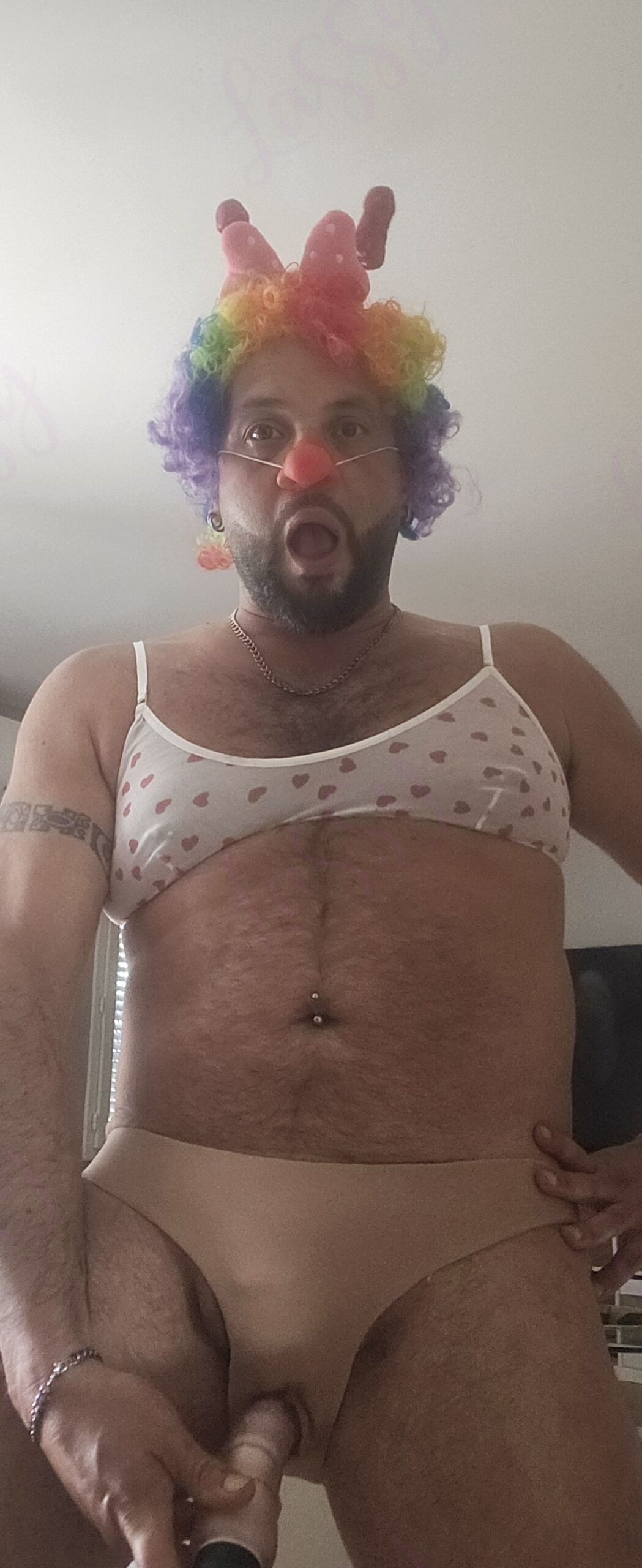 Clown Pathetic Humiliation Fake Pussy Dildo