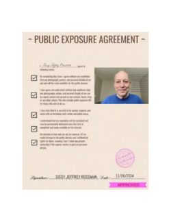 Jeffrey Rossman and his public exposure agreement