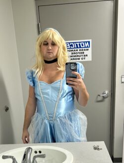 Sissy dress up at work