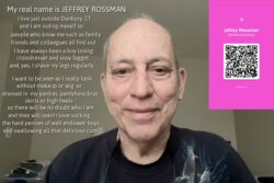 Outing and exposing Jeffrey Rossman from CT as a sissy f*ggot