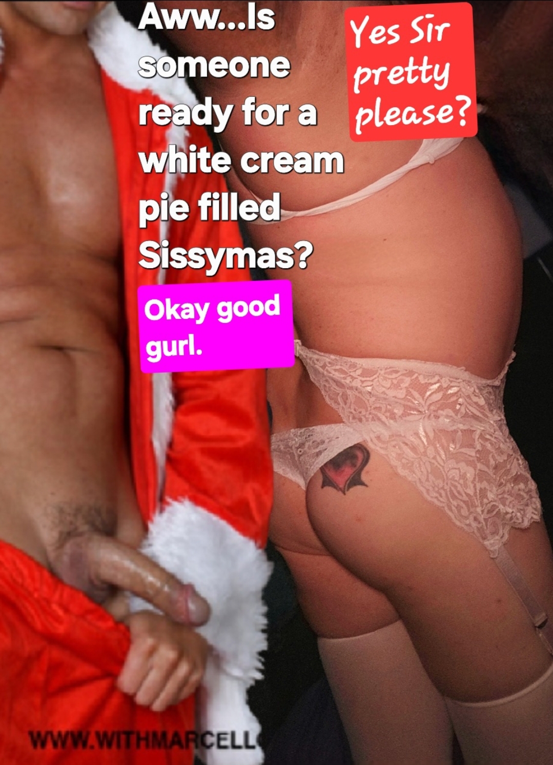 Holiday Sissy card creampie wishes