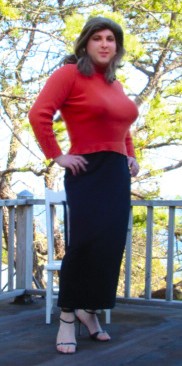 Andrea, feminized, outed transsexual