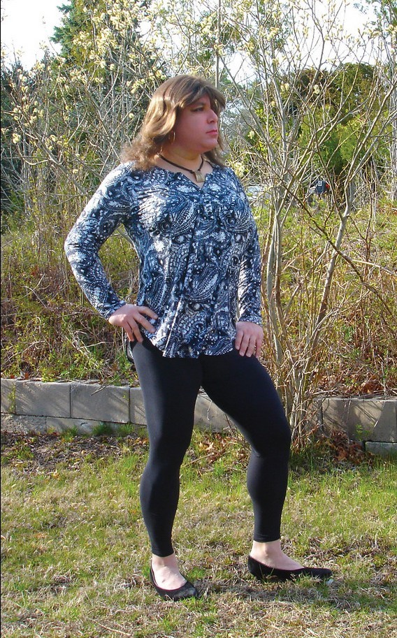 Andrea, feminized, outed transsexual