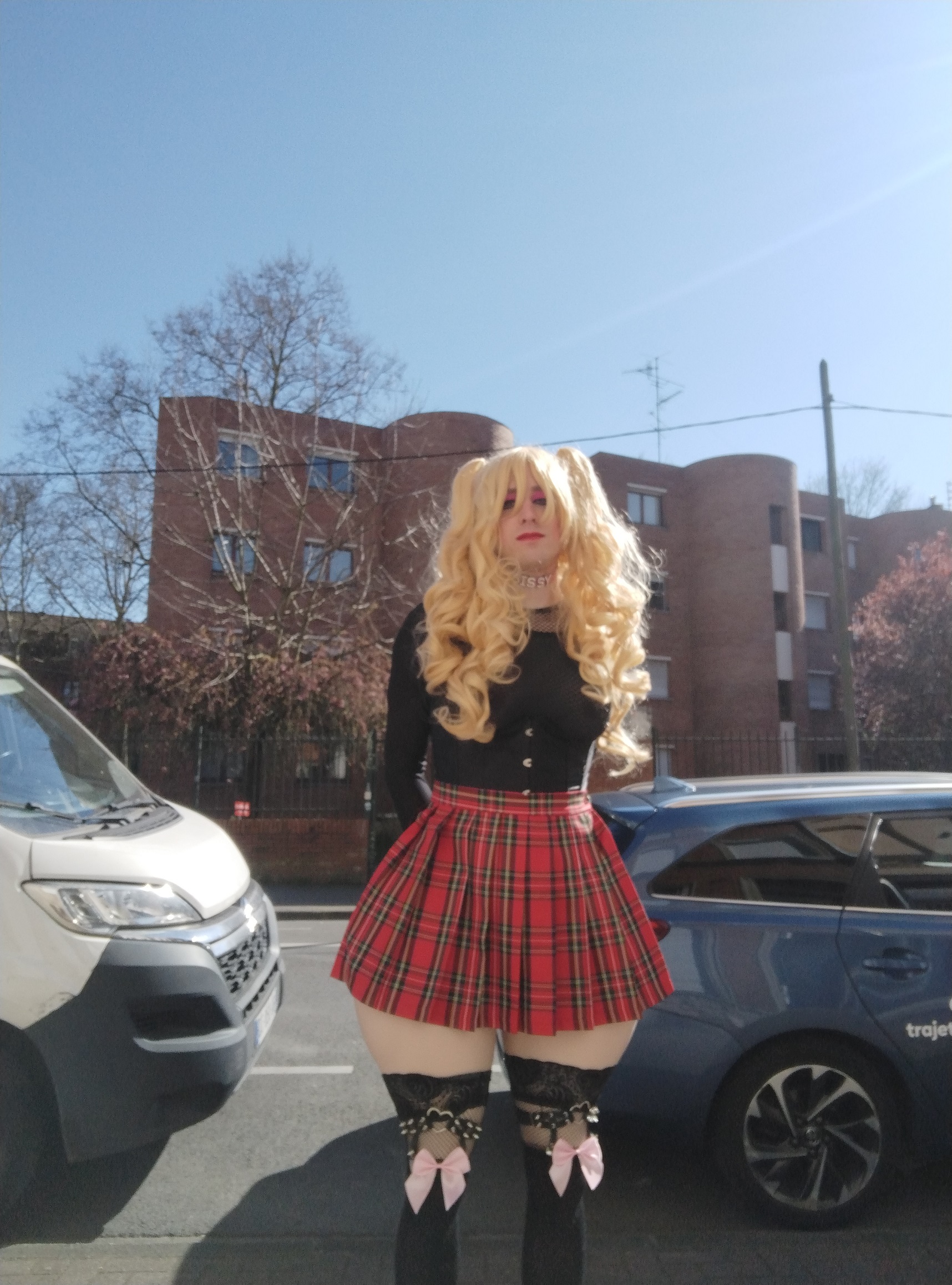 Sissy Marga – Tartan in public