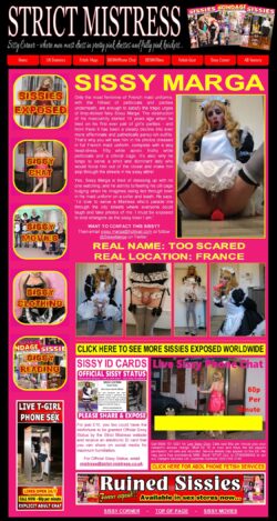 Sissy Marga – Marga’s sissy cards