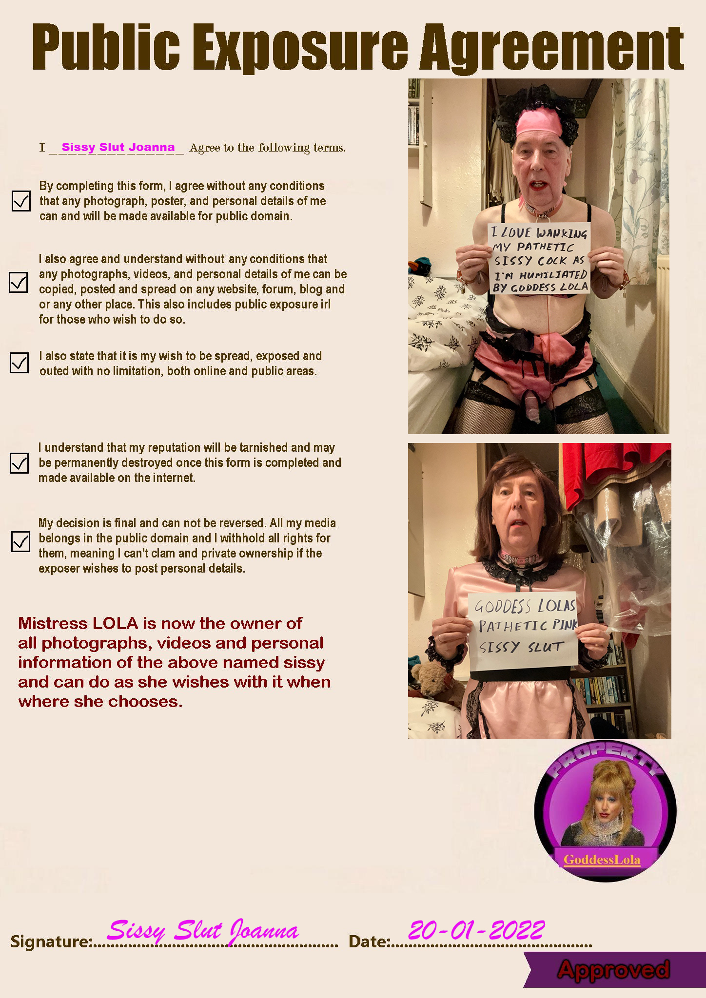 Sissy Slut Joanna –