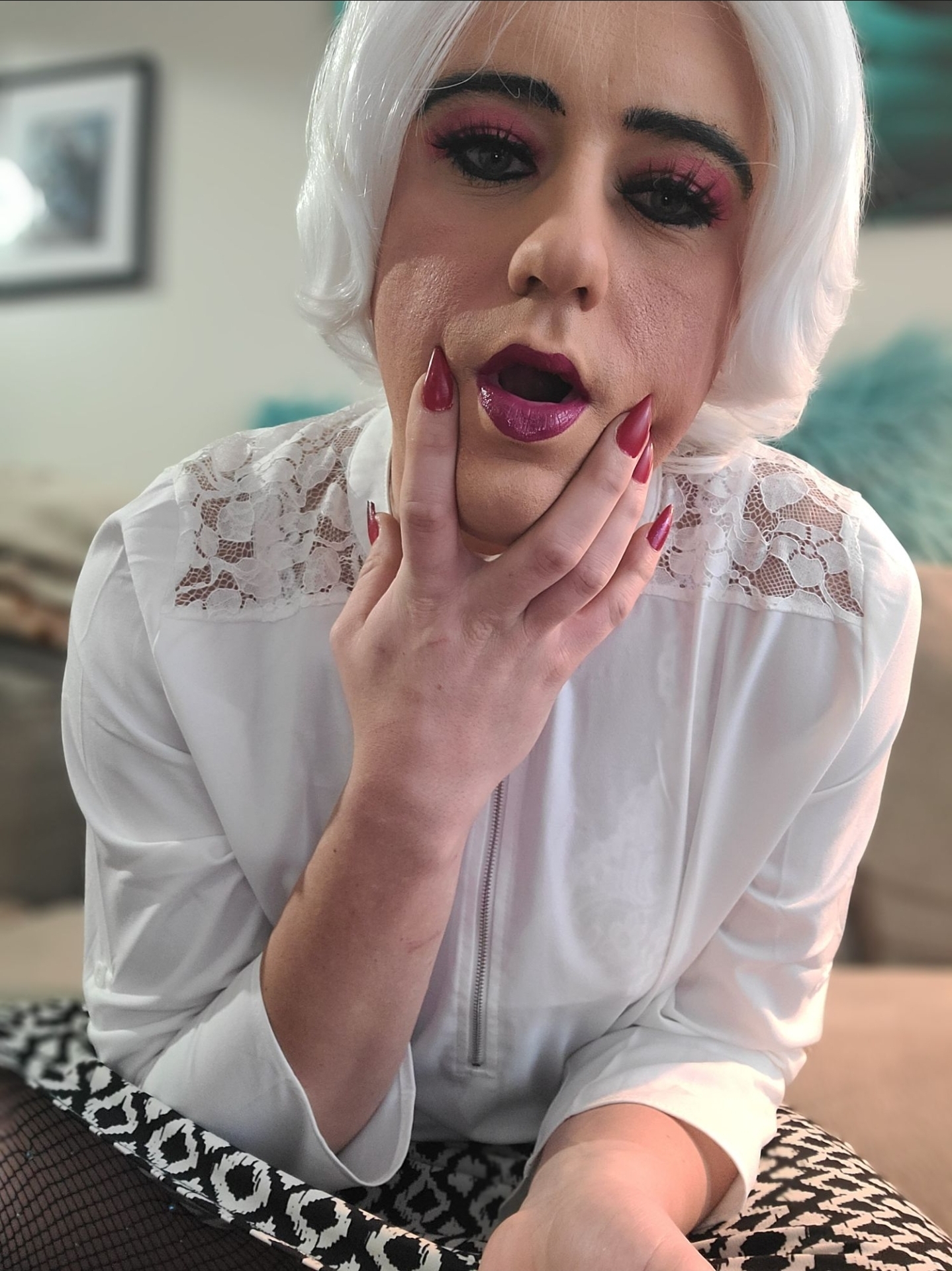 Buffalo sissy crossdresser Candy exposed