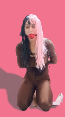 Sissy Mia was tightly bound