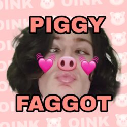 Pig dumb f*ggot the sl*t’s secret shame 😍