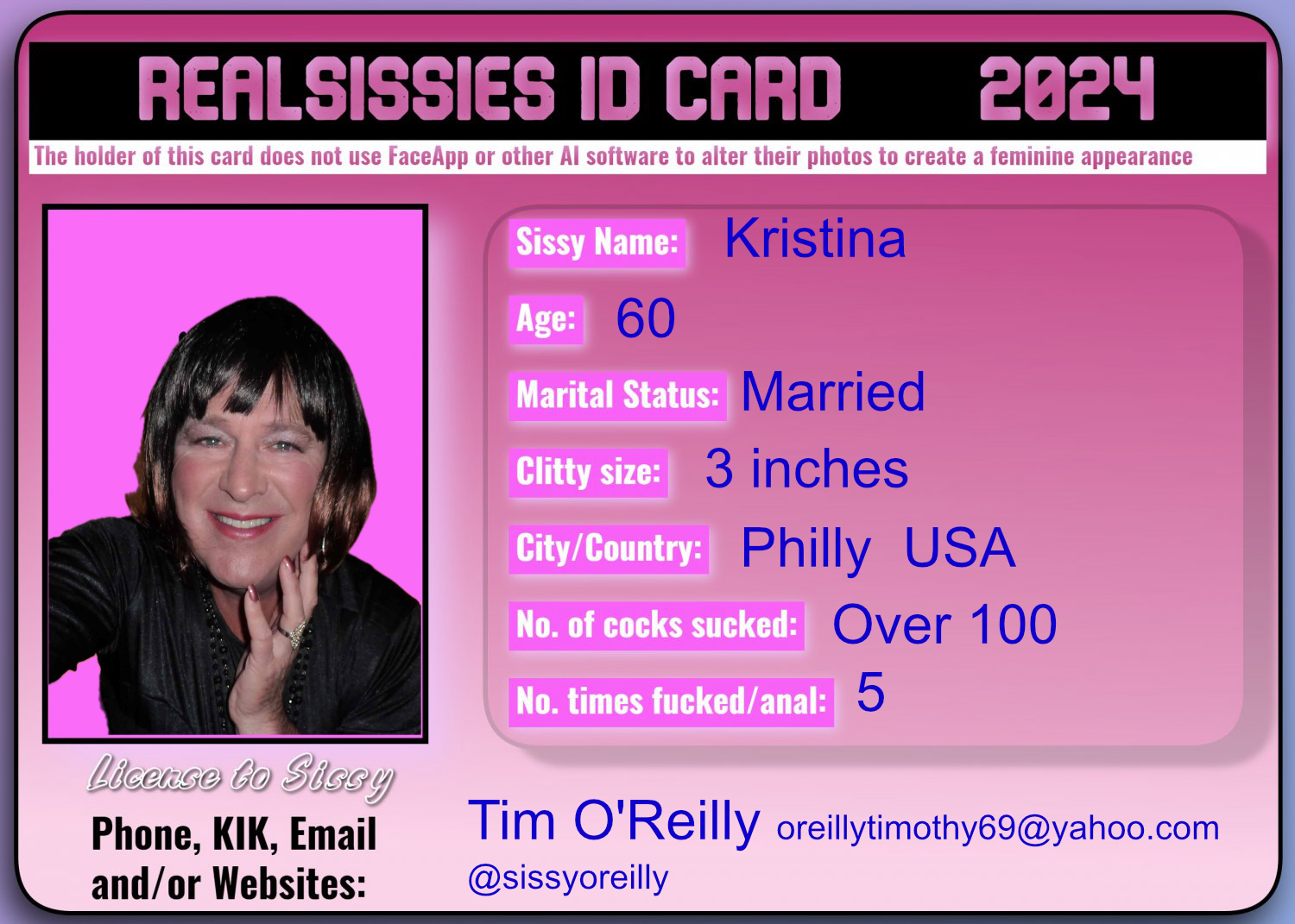 Sissy Kristina – Kristina the cocksl*t