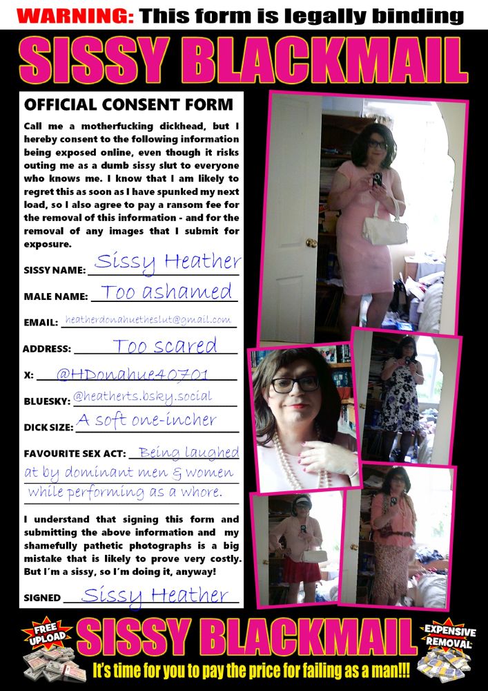 Sissy Heather Donahue TS – blackmail exposure
