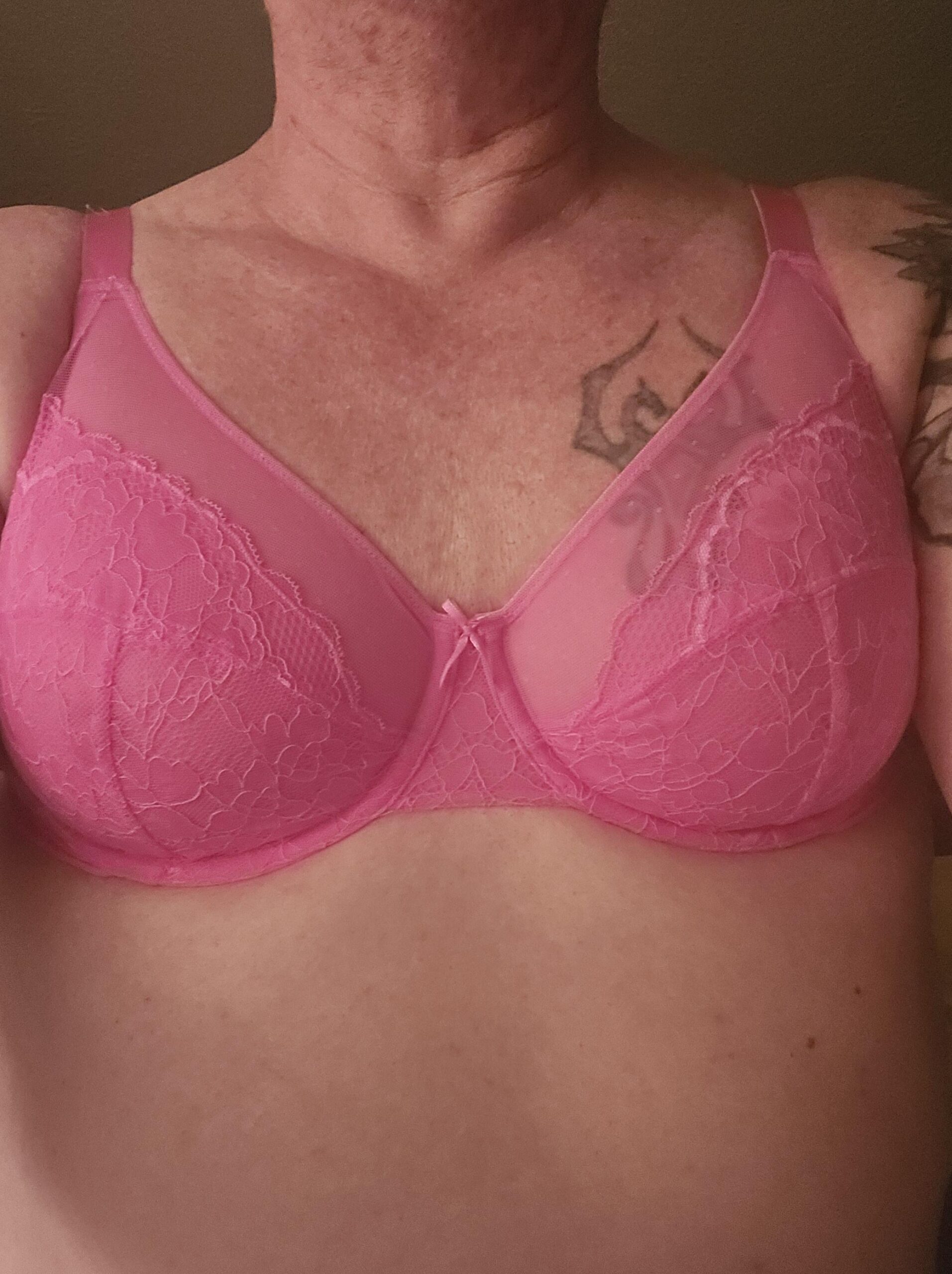 Remind this bra and panty wearing beta of her place