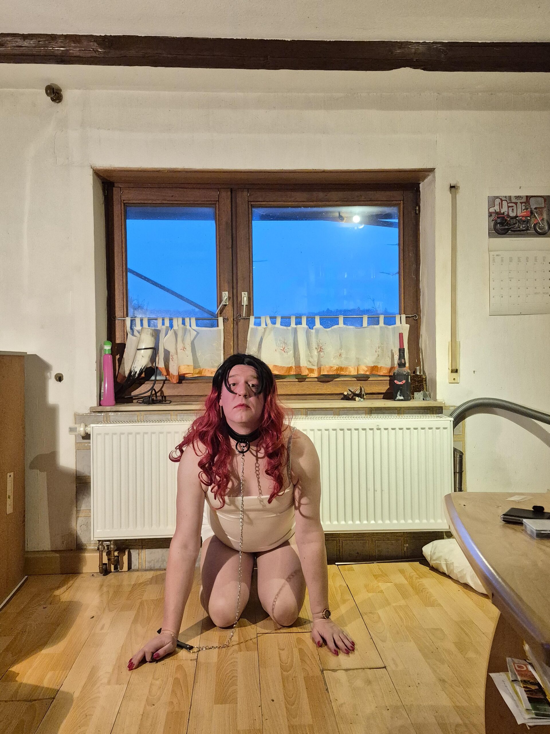 Sissy Saskia owned and collared by Mistress Lana