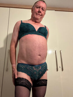 Sissy Bryony in green undies