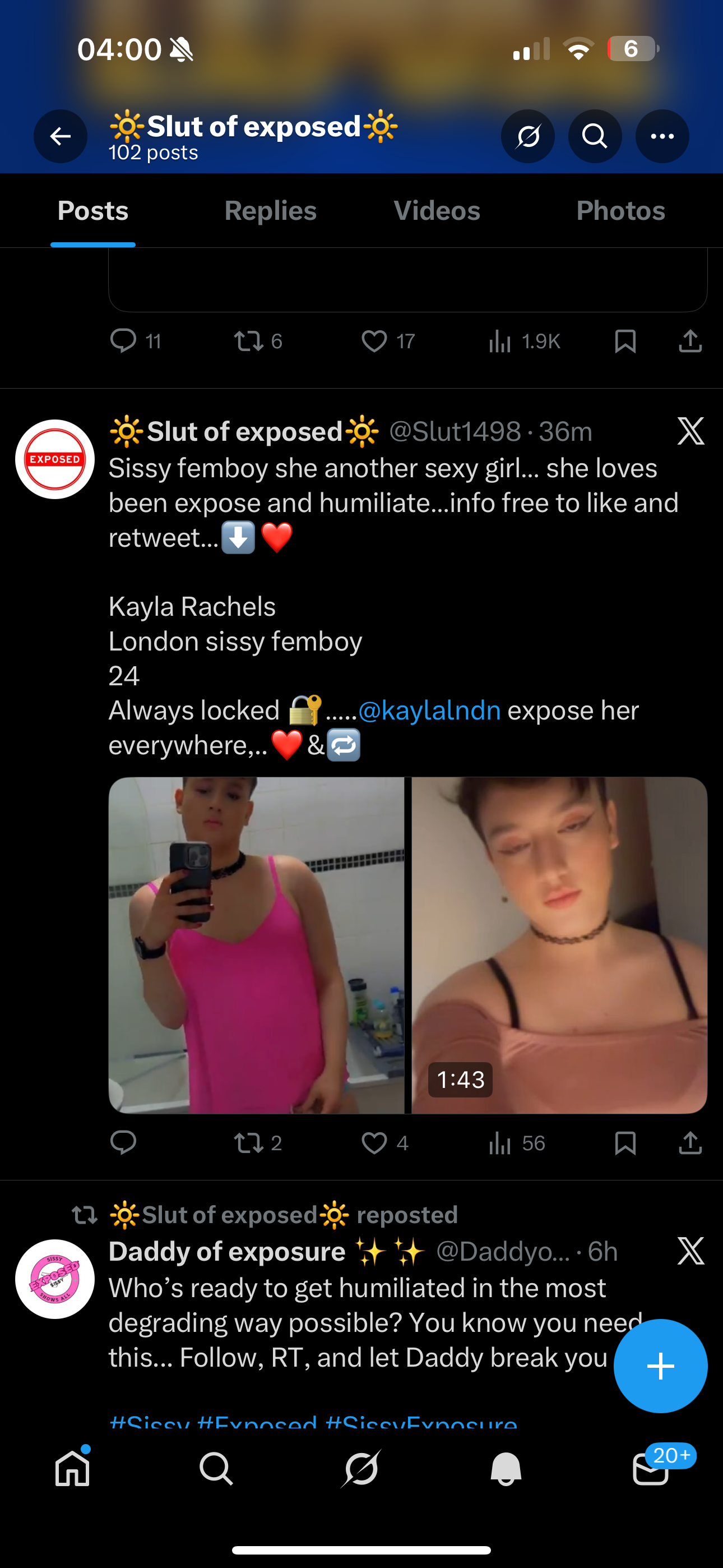 My downloadable 250 sissy pics/ vids