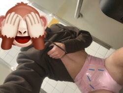 Diaper wearing sissy