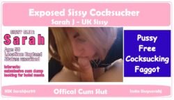 Sissy Sarah – Exposed UK Sissy id