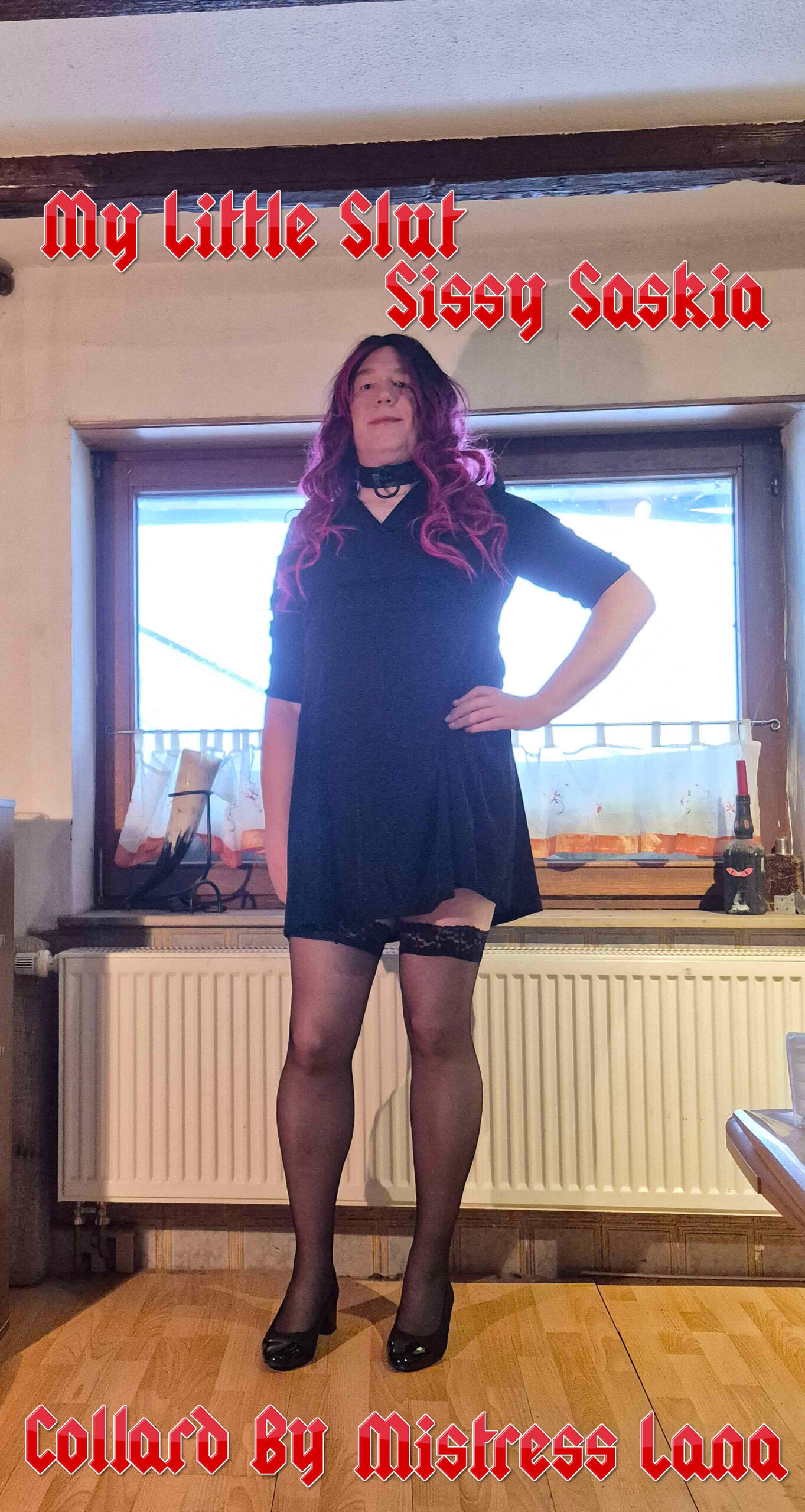 Sissy Saskia owned and collared by Mistress Lana