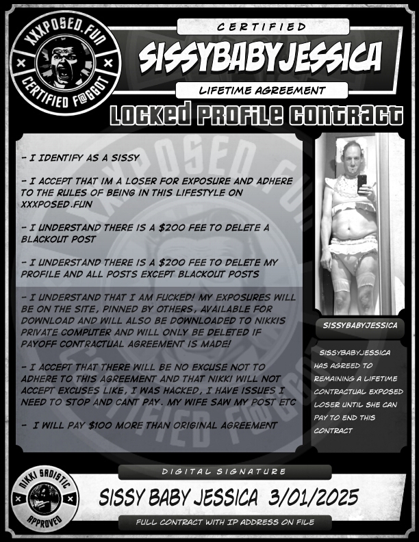 Sissy Baby Jessica James Torrey – Max exposures on all platforms coming!