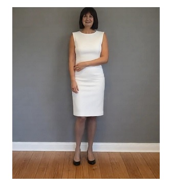 Borrowed skirt and blouse