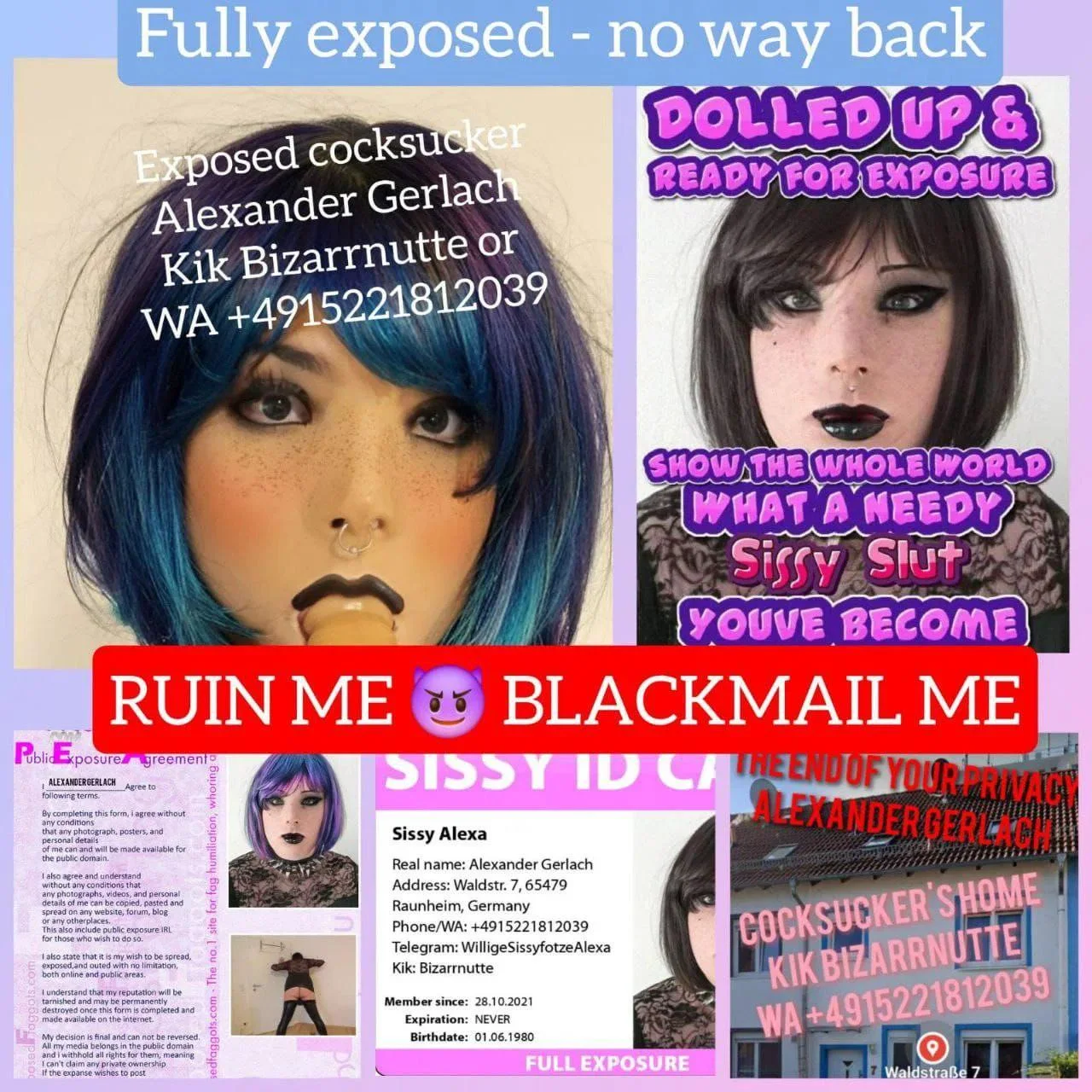 Calling all EXPOSERS and BLACKMAILERS out there