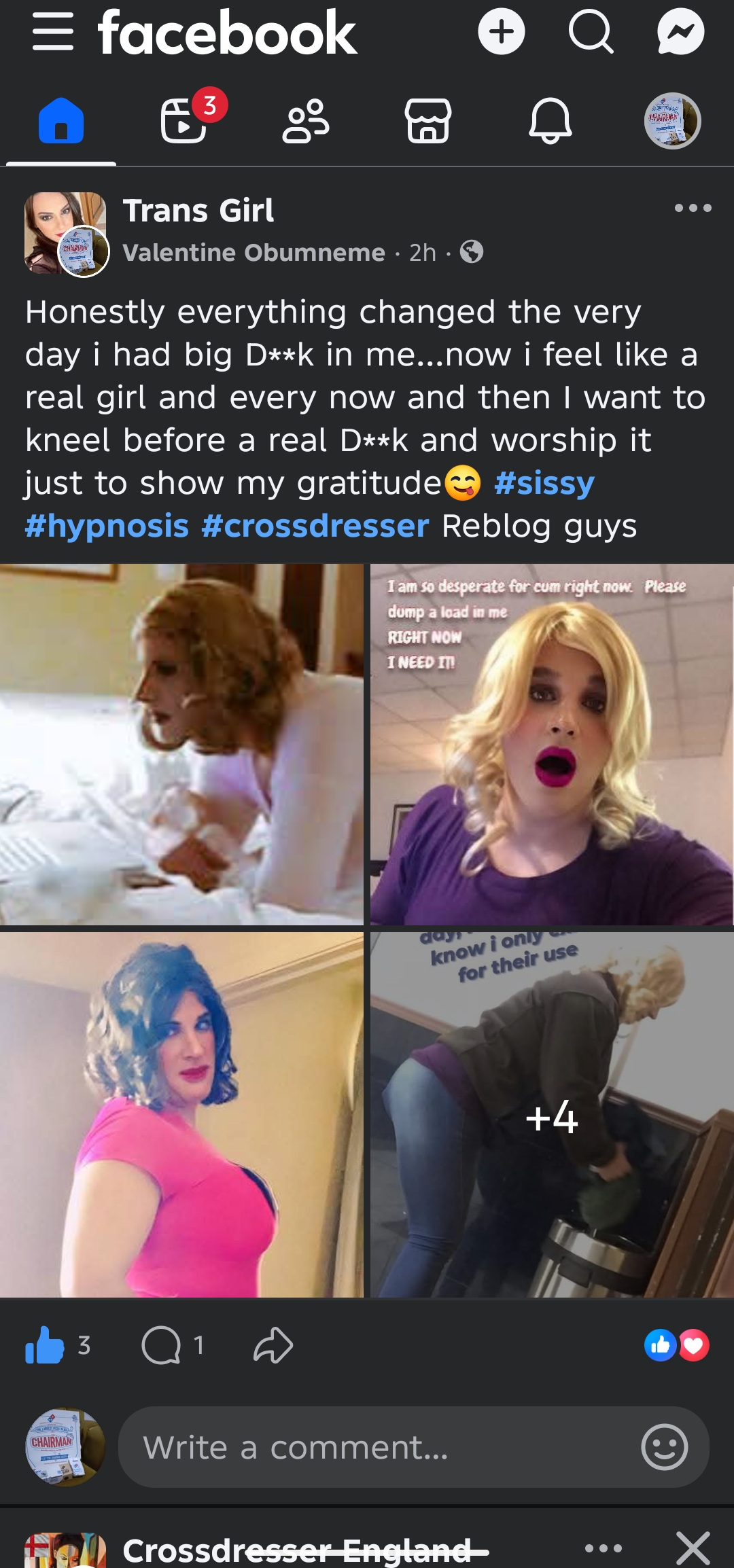 SISSY LEXI CD WH*RE FOR BLACK DICK