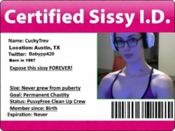 sissytrev – sissytrina sissy ID