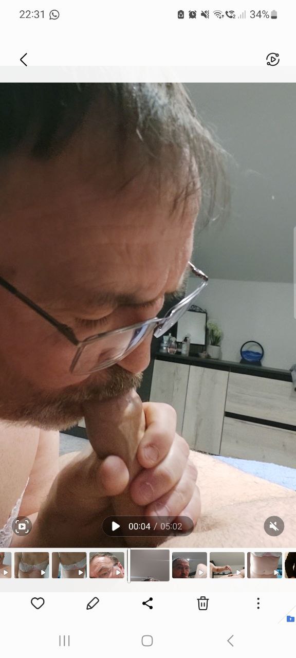 Sissy Amy sucking cock