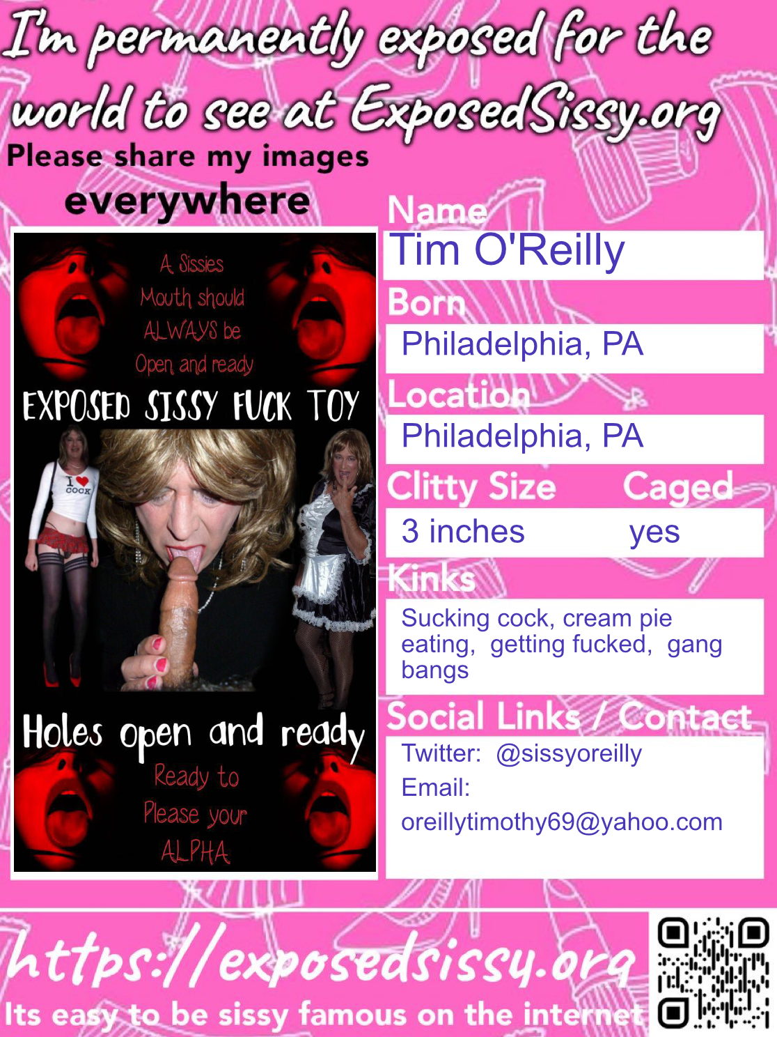 Tim O’Reilly – Sissy Kristina  !!