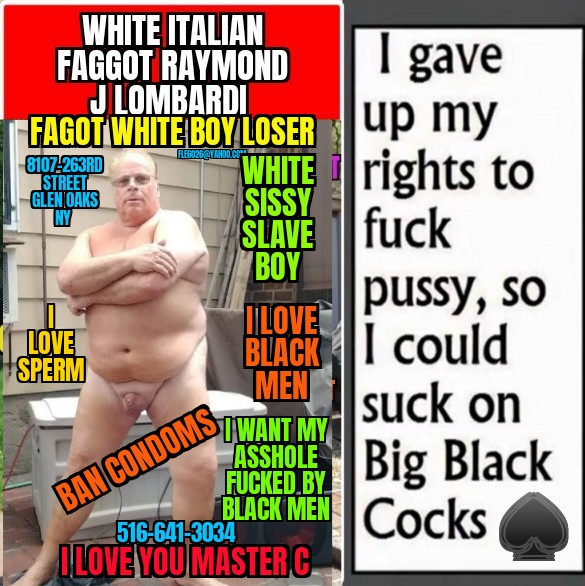 RAYMOND J LOMBARDI I LOVE BLACK MEN