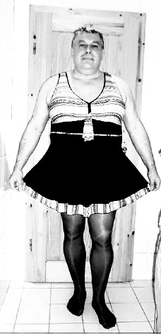 ~ Transvestit in Nylons pantyhose Strumpfhosen