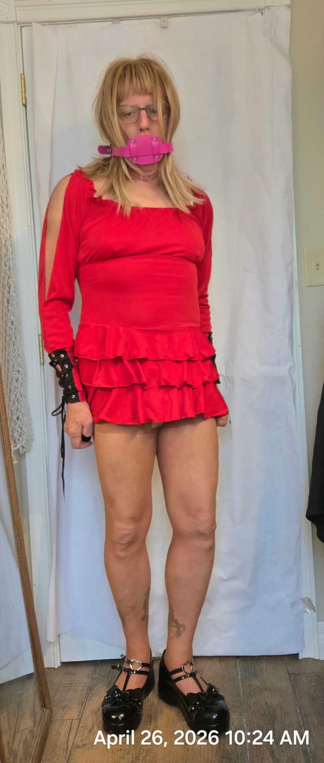 Sissy Denise learns “Silence is Golden”