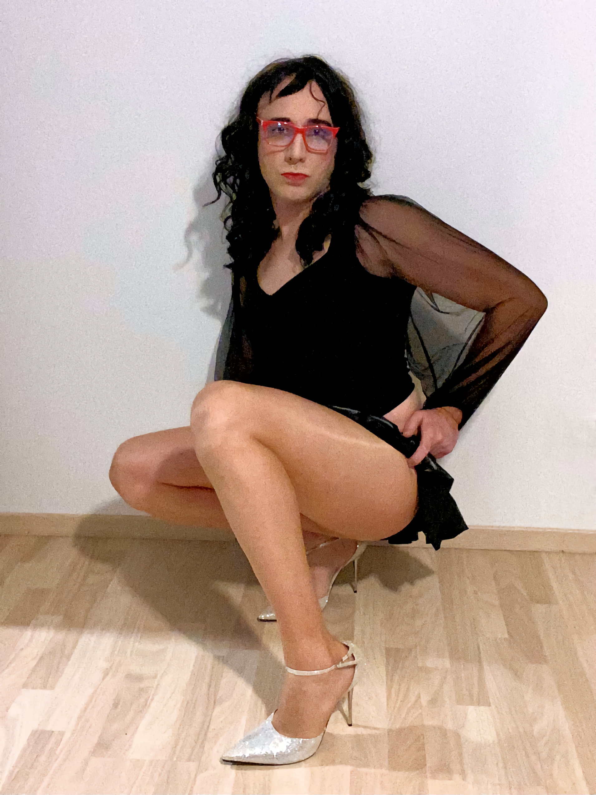 Sissy pantyhosed cumlover