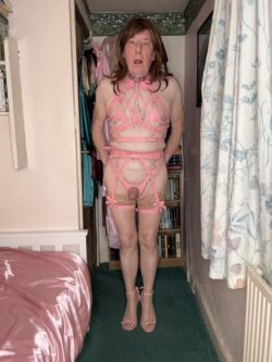 Sizzy sl*t Joanna – New Sissy Slave Harness