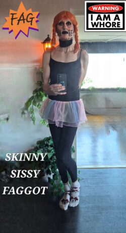 Mature skinny sissy f*g