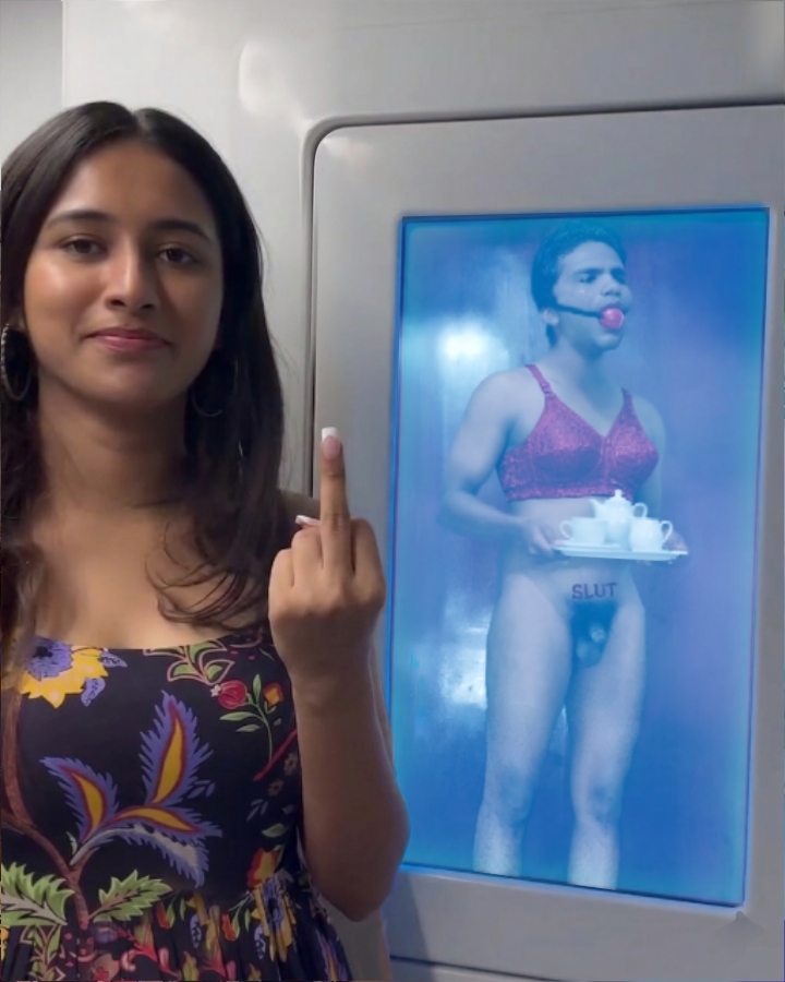 Mariya Exposing small dick sl*t