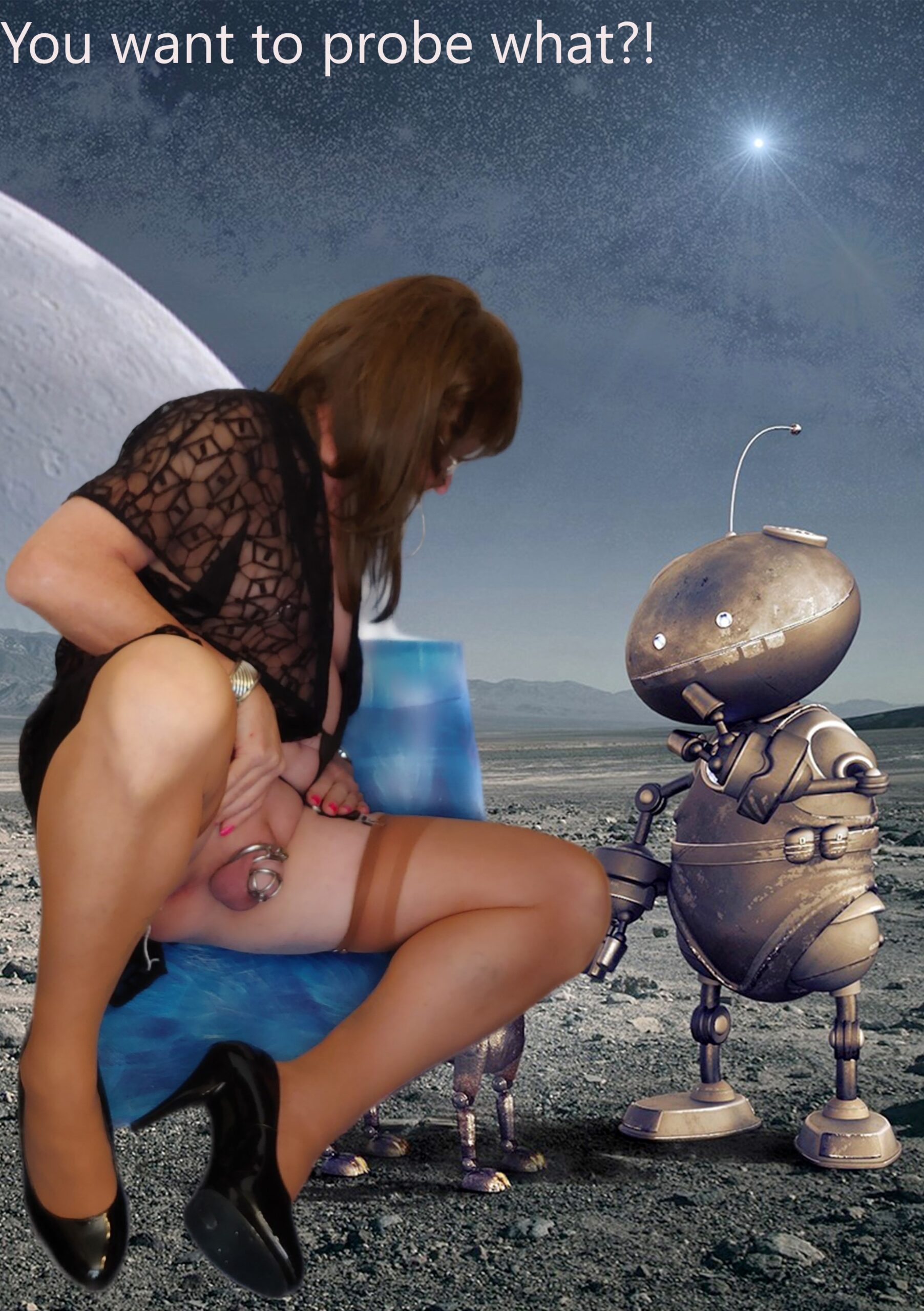 Sissy Denise has close encounter