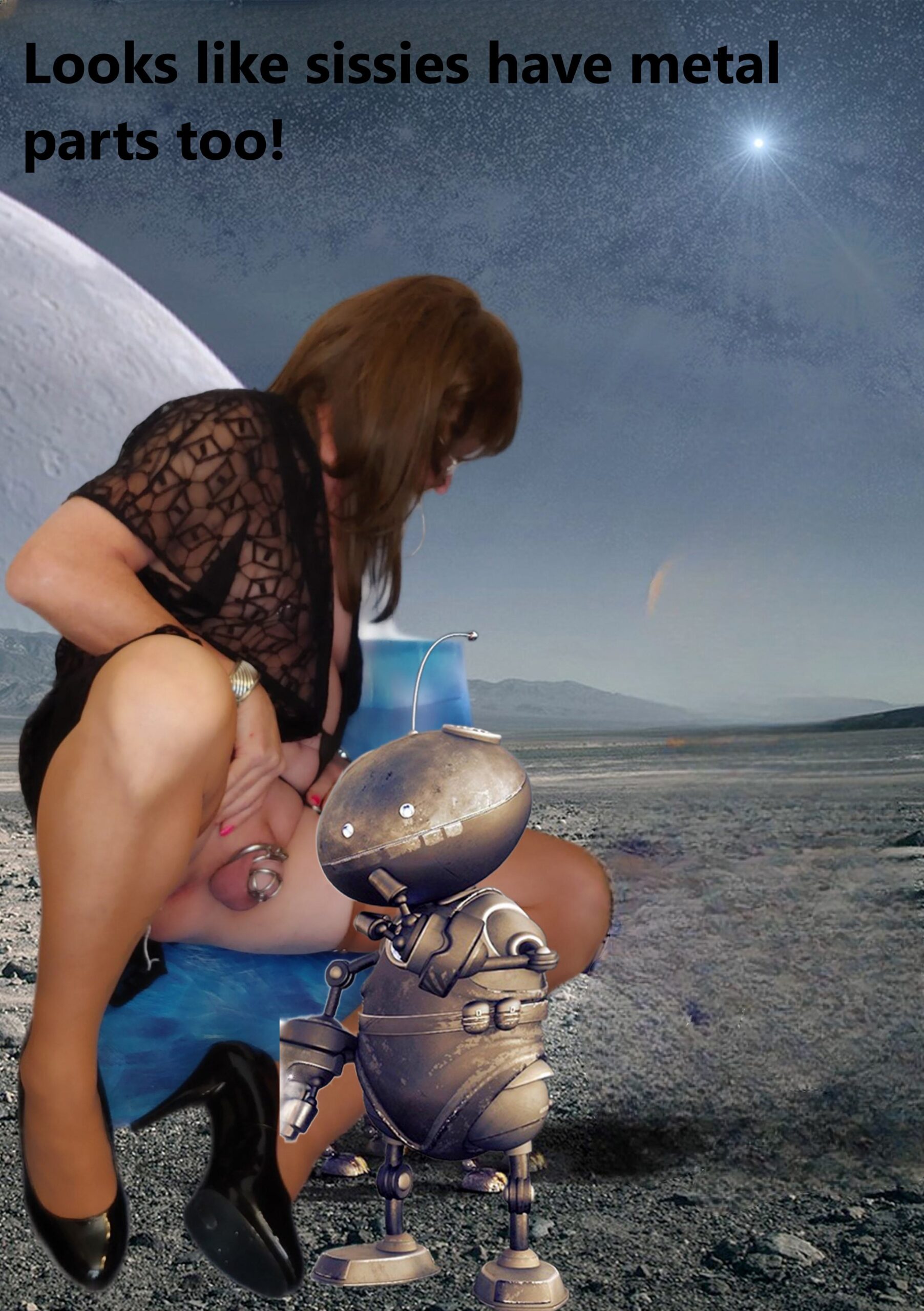 Sissy Denise has close encounter