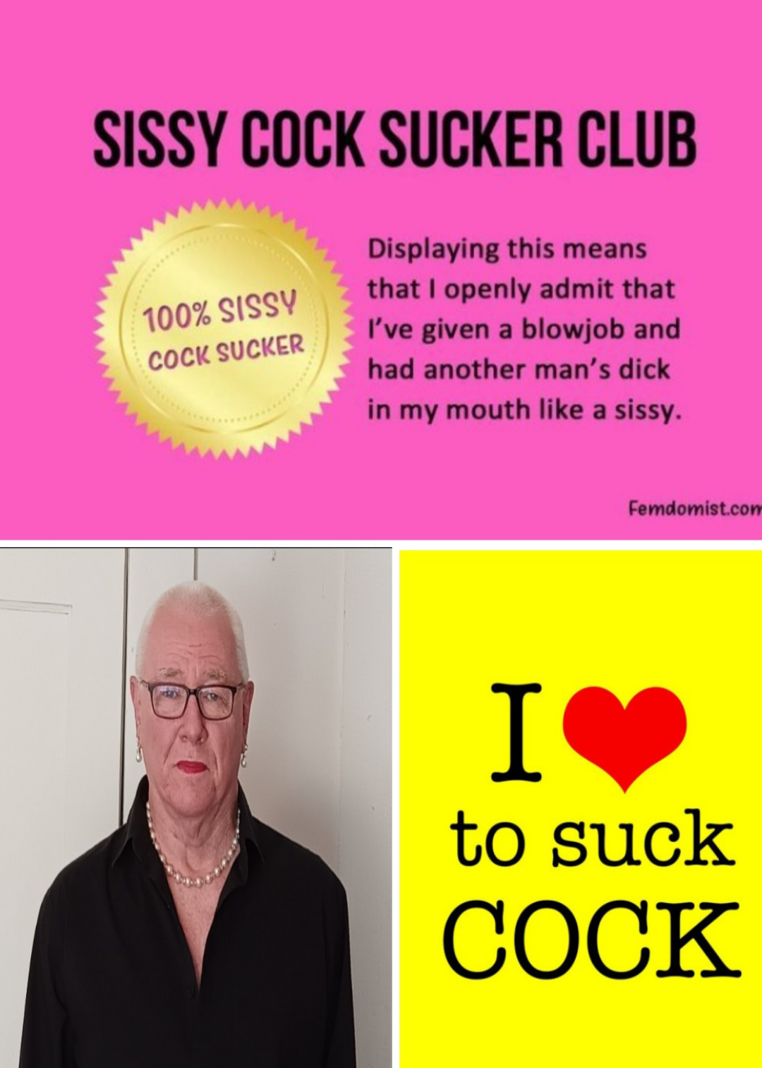 Pathetic submissive sissy f*ggot