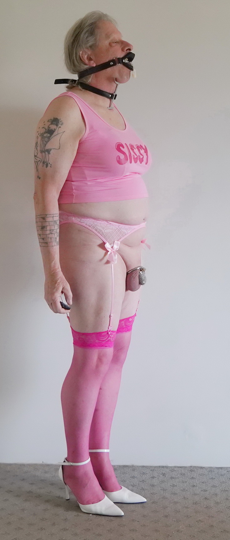 ~ gag & condom (used)
