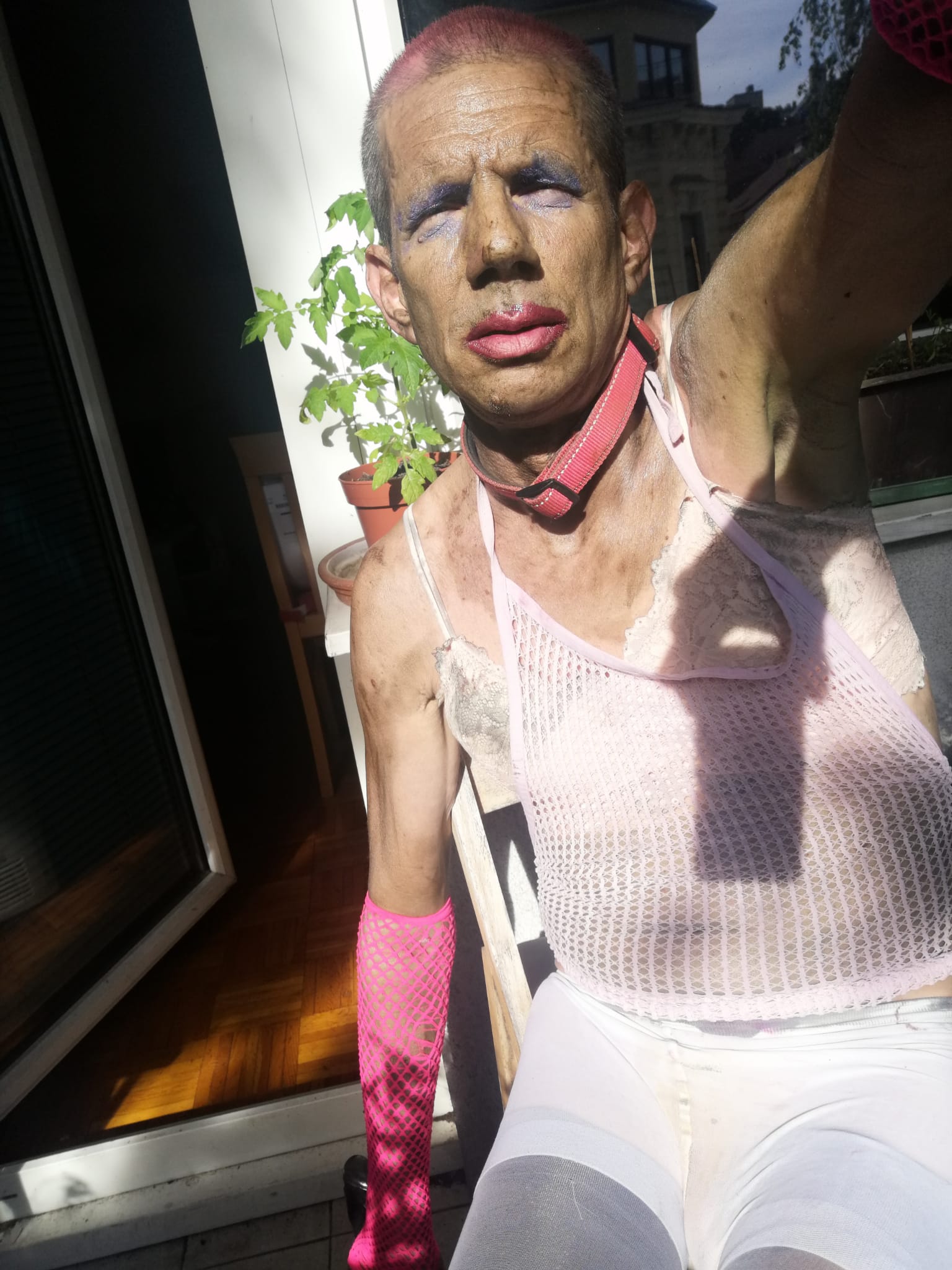 Alexander Sturzeis – Chaos begins for the toilet tranny when the LSD arrives to Rosasgasse ...
