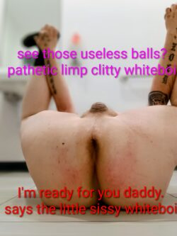 White cock sl*t and cum dump for free use