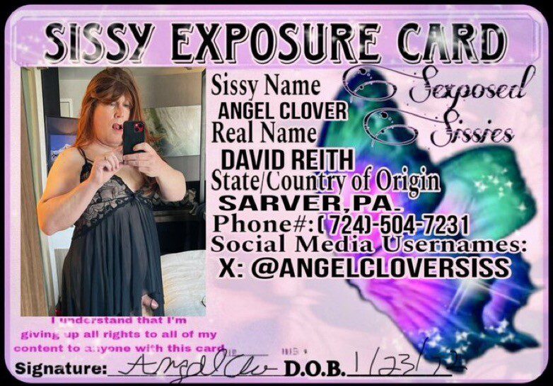 Angelcloversissy sissy id exposed!!