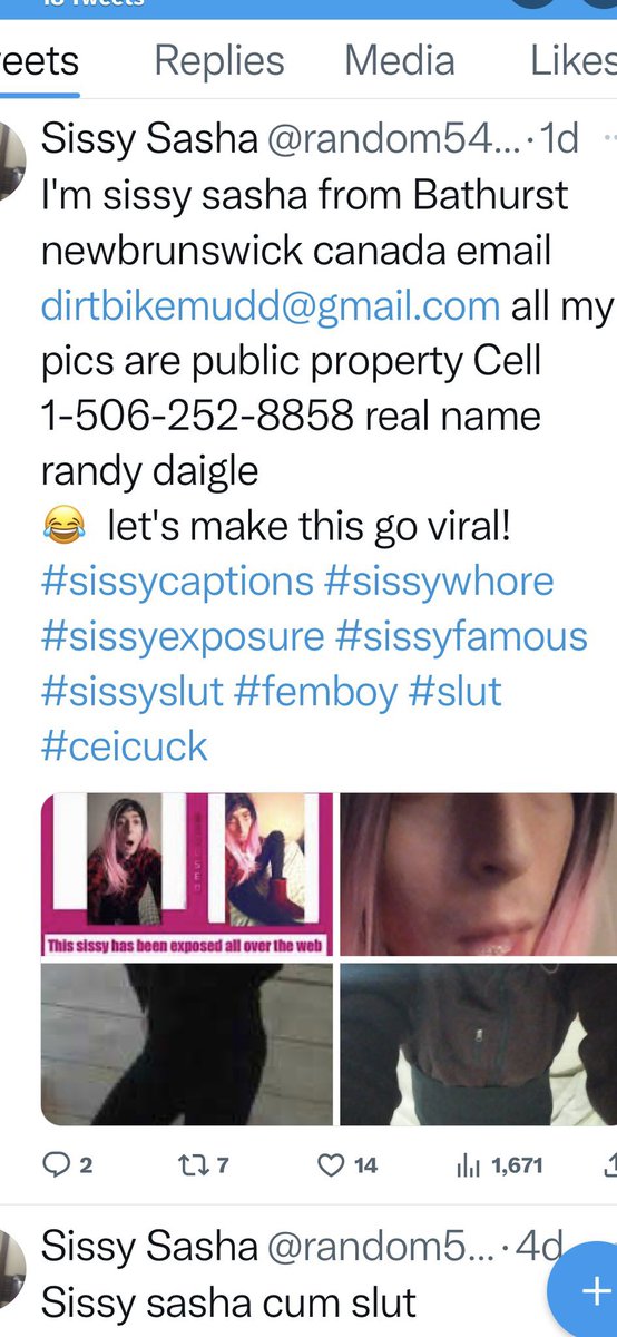 Sissy Sasha exposed