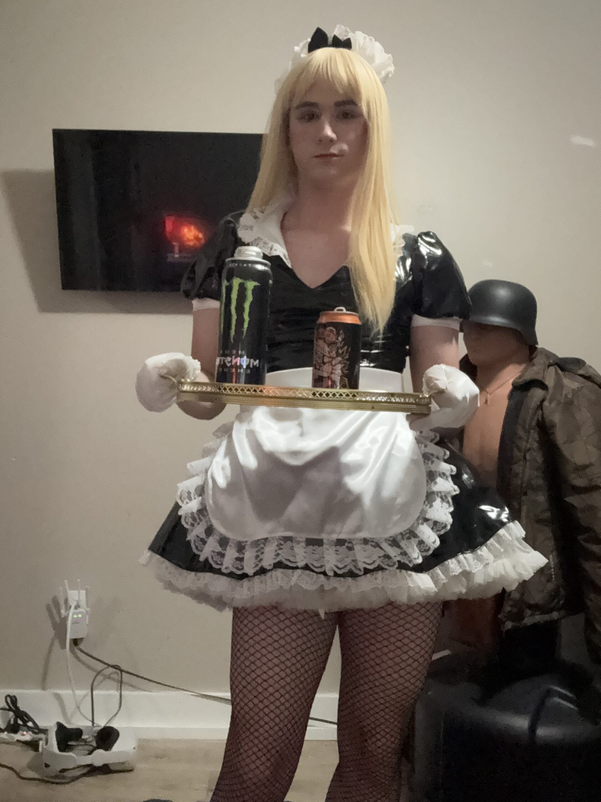 Cute Sissy maid exposure