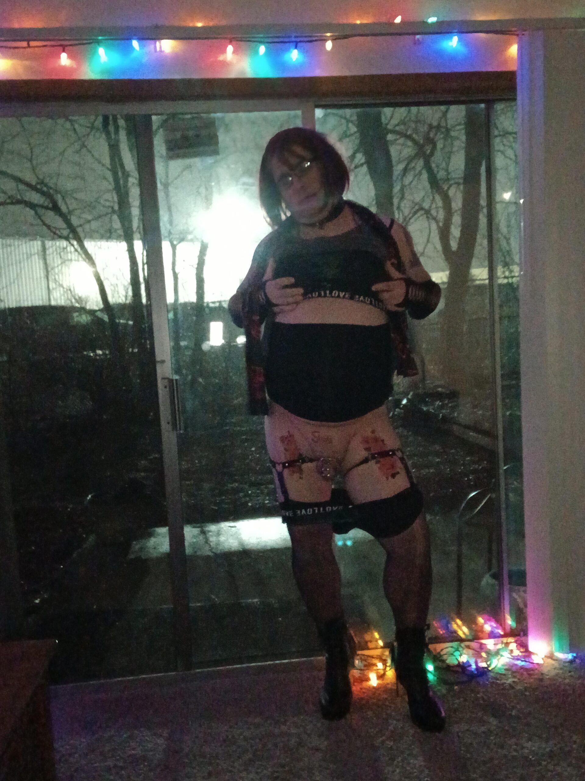 Exhibitionist popper sissy