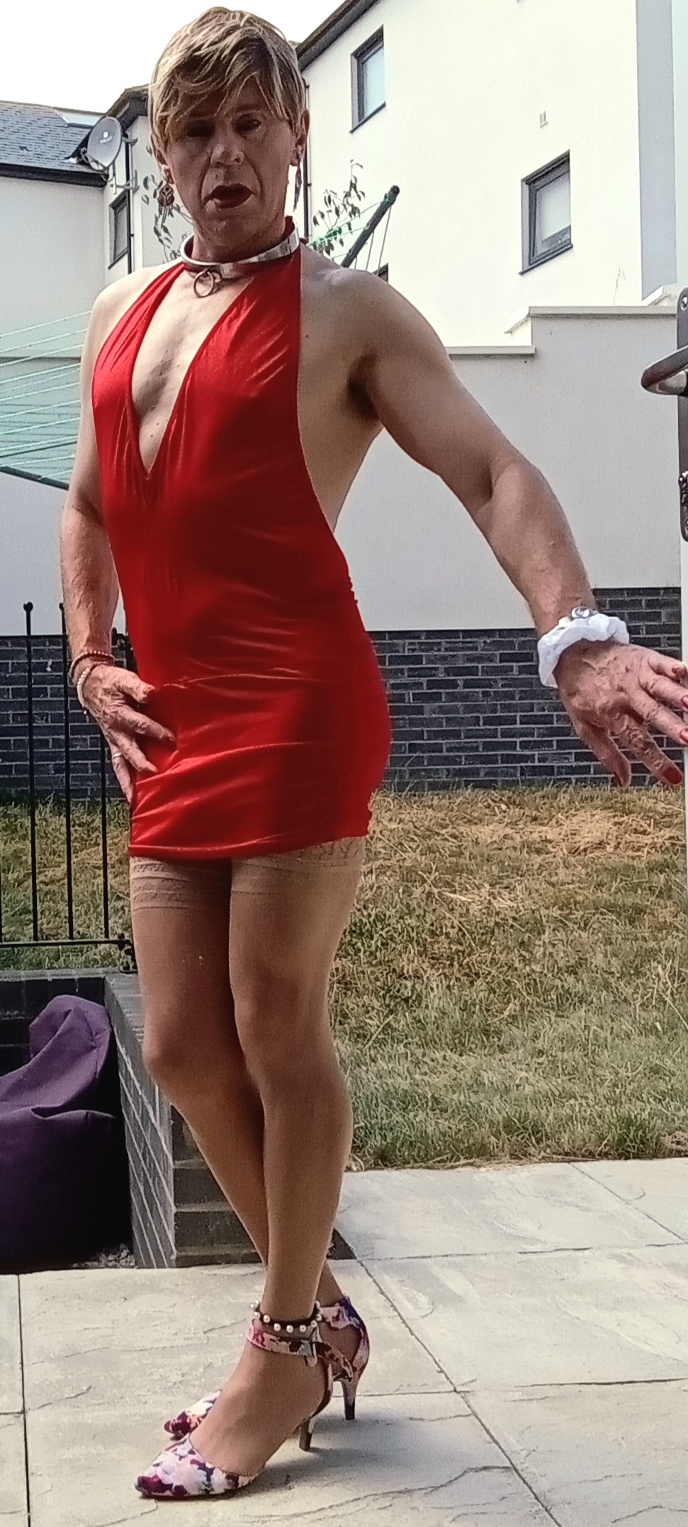 Wife is unaware that I dress for men.  Whatsapp 00447940 258147 and ruin me