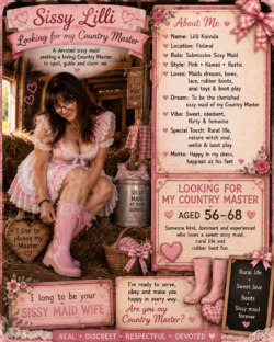 Sissy f*ggot looking for Master